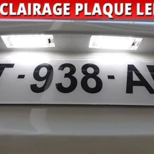 Eclairage LED plaque d'immatriculation (AR)