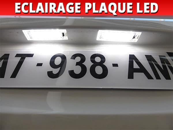 Eclairage LED plaque d'immatriculation (AR)