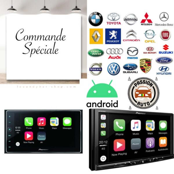 Commander votre Android auto & carplay ici