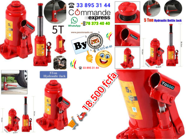 Cric hydraulique 5 tonnes