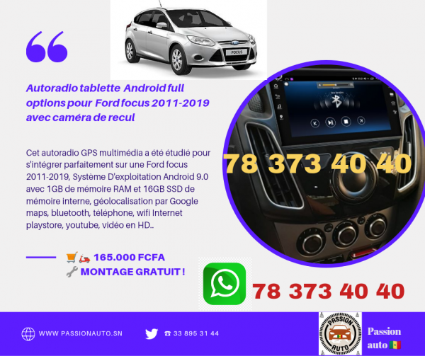 Android auto & carplay Ford focus 2012 - 2017