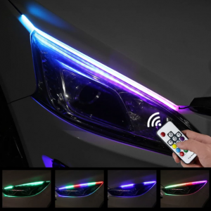 Signature lumineuse multicolores