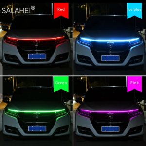 Signature lumineuse sur capot