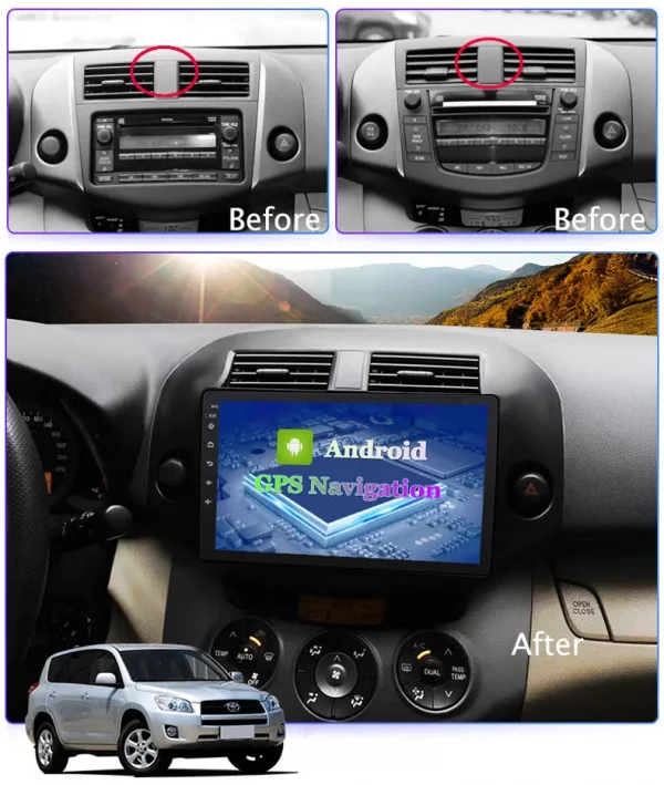Android auto & carplay toyota rav4 2006-2012